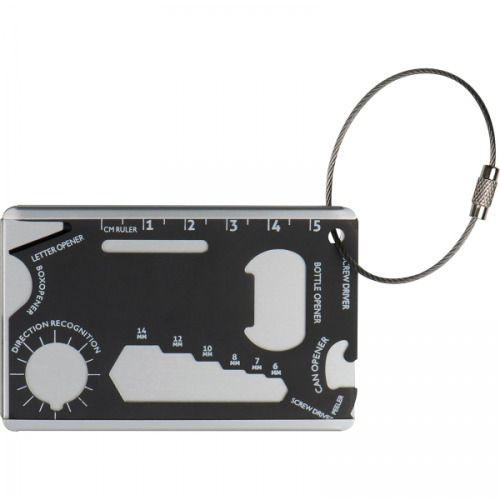 Narzędzie wielofunkcyjne karta survivalowa BENNO Czarny 9073403 (5)