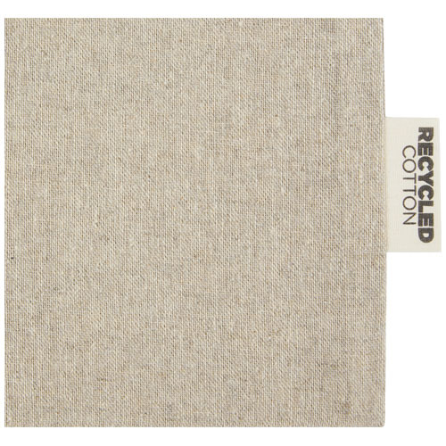 Pheebs torba na prezent z bawełny z recyklingu o gramaturze 150 g/m² i z certyfikatem GRS, średnia o pojemności 1,5 l Naturalny melanż 12067106 (4)