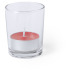 Szklany świecznik, świeczka zapachowa czerwony V8838-05  thumbnail