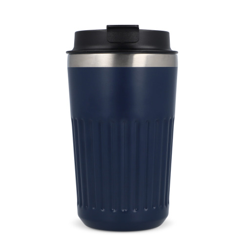 Termos na kawę ze stali nierdzewnej pochodzącej z recyklingu, 400 ml Ciemnoniebieski LT98698-N0010 (8)