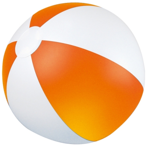 Piłka plażowa dwukolorowa KEY WEST pomarańczowy 105110 (1)