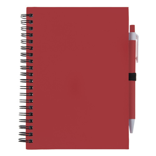 Notatnik z długopisem czerwony V2795-05 (1)