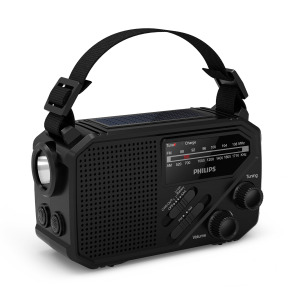 Radio awaryjne Philips TAR1609 z analogowym tunerem FM/AM i latarką
