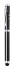 Wskaźnik laserowy, lampka LED, długopis, touch pen czarny V3459-03  thumbnail