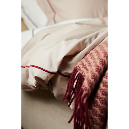 CARL ZESTAW POŚCIELI,  BEŻOWY/BORDOWY Beżowy/bordowy 5018527- (3)