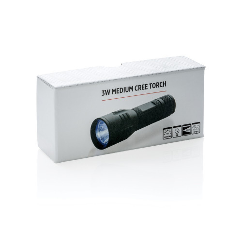 Latarka CREE 3W Czarny P513.561 (4)