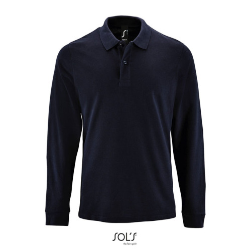 PERFECT MEN LSL POLO 180g French Navy S02087-FN-XXL 