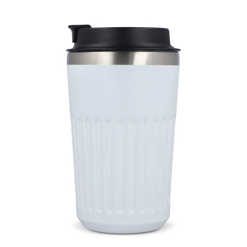 Termos na kawę ze stali nierdzewnej pochodzącej z recyklingu, 400 ml Biały LT98698-N0001 (8)