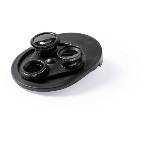 Obiektywy do telefonu, makro, rybie oko, szeroki kąt, cpl Czarny V3834-03 