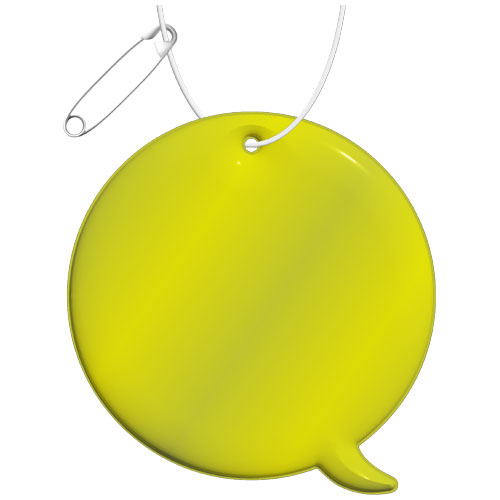 RFX™ reflective odblaskowa zawieszka z TPU, wezwanie (callout) Neonowy żółty 1PR08913 