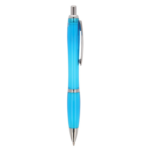 Pióro kulkowe Hawaii transparent Ocean Bound Plastic Transparentny / jasnoniebieski LT87820-N0412 (4)