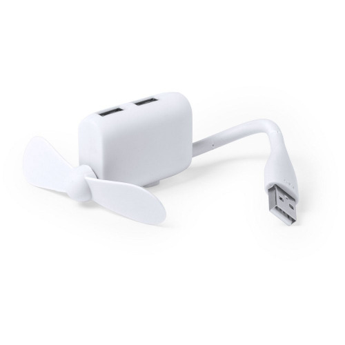 Hub USB, wiatrak biały V3741-02 