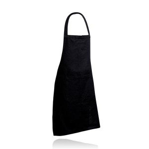 Bawełniany fartuch z recyklingu 180g/m2 / APromo Czarny