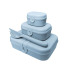 Zestaw 3 lunchboxów ze sztućcami Pascal ready organic blue Koziol Niebieski KZL3168671  thumbnail