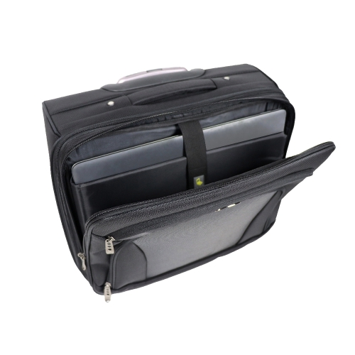 Walizka, torba podróżna na kółkach, torba na laptopa czarny V8995-03 (5)