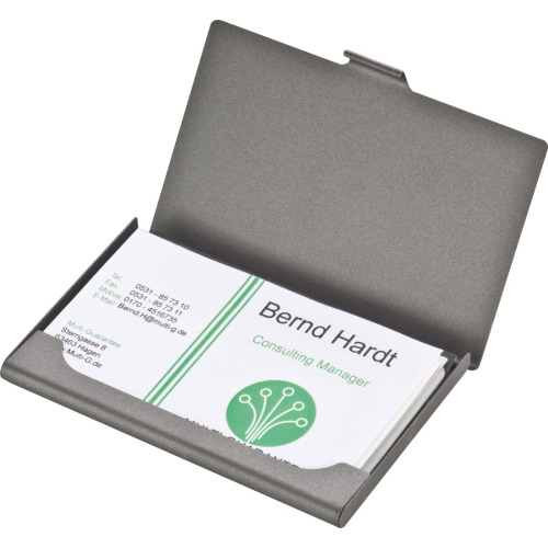 Etui na wizytówki BARRINGTON Grafitowy 850177 