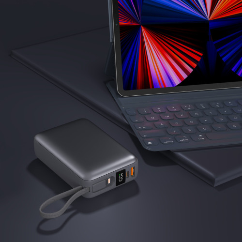 Nova Powerbank 22,5 W Power Delivery z wbudowanymi kablami 20000 mAh Ciemnoszary LT95516-N0060 (4)