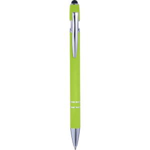 Długopis, touch pen limonkowy