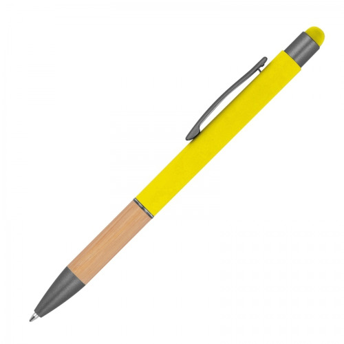 Długopis metalowy touch pen soft touch BRYGIDA żółty 1358108 (1)