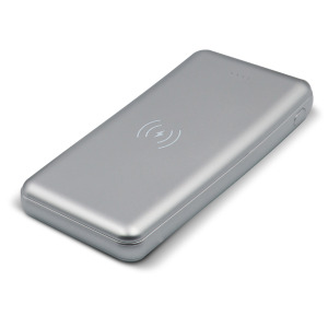 Elite Powerbank z bezprzewodową ładowarką 8000mAh Srebrny