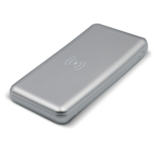 Elite Powerbank z bezprzewodową ładowarką 8000mAh Srebrny LT95096-N0005 