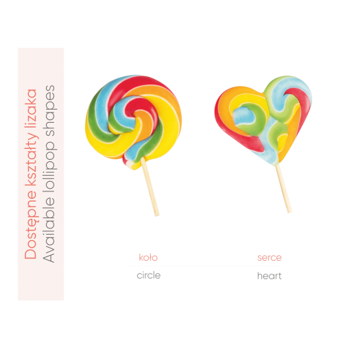 Lizak reklamowy Rainbow Wielokolorwy S0363 (3)