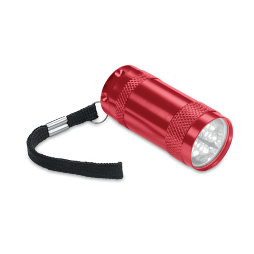 Aluminiowa mini latarka czerwony MO7680-05 