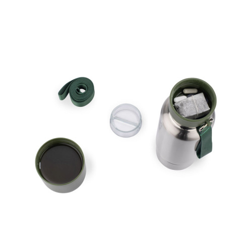 Butelka termiczna ze smyczką RON 500 ml Oliwkowy 16243-16 (6)