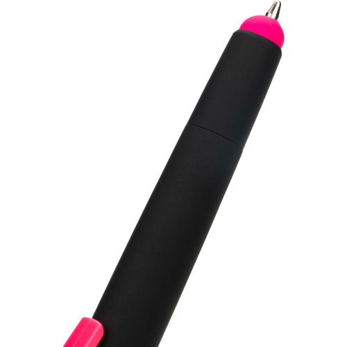 Długopis plastikowy z zakreślaczem touch pen EMMETT Różowy 1096511 (16)