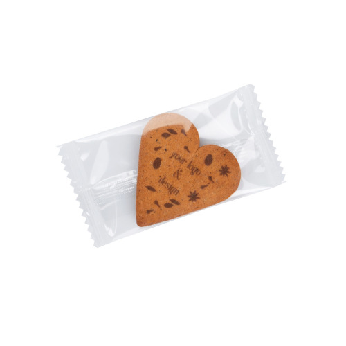 Ciastko reklamowe Logo Cookie Serce Wielokolorwy S0350 