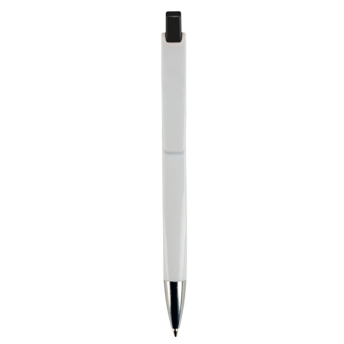 Długopis RIva w mocnym kolorze Biały / czarny LT80835-N0102 (1)