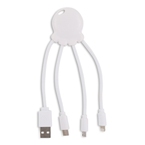 2087 | Xoopar Octopus Charging cable Biały LT41005-N0001 (6)