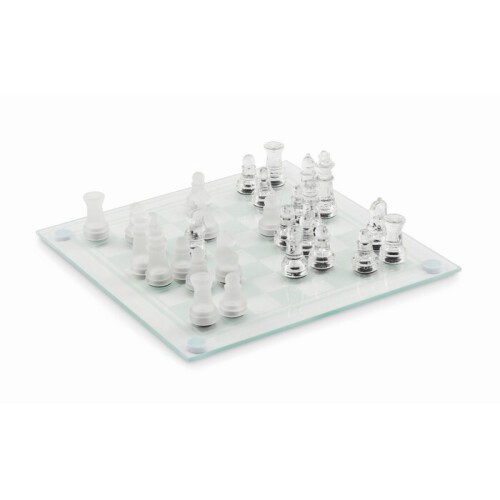 Szklany zestaw szachowy przezroczysty MO6342-22 (2)