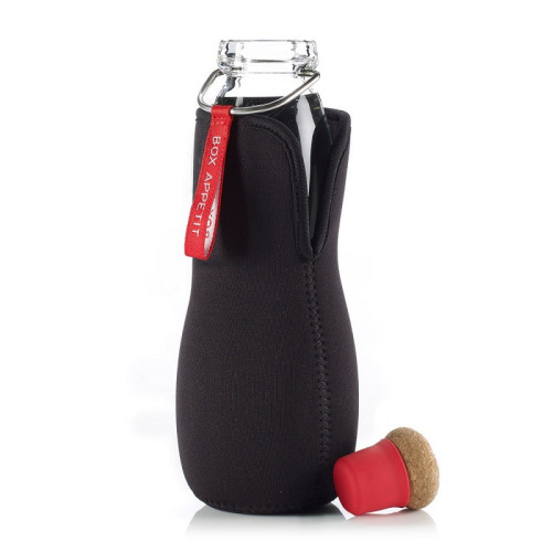 Butelka na wodę EAU GOOD w pokrowcu BLACK+BLUM czerwony B3EGG004 (1)