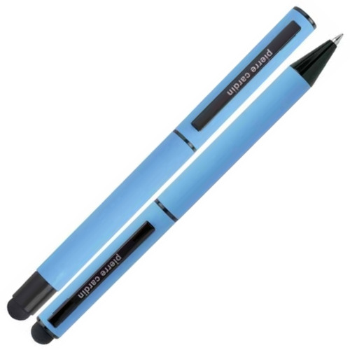 Zestaw piśmienny długopis i pióro kulkowe touch pen soft touch CELEBRATION Pierre Cardin Jasnoniebieski B0401005IP324 