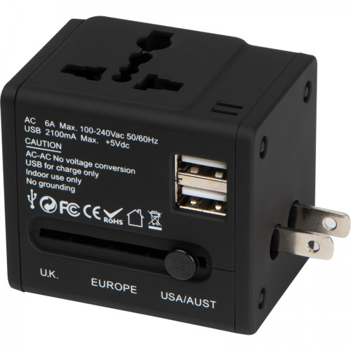 Adapter podróżny TADDEO Czarny 4083803 (6)