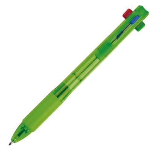 Długopis plastikowy 4w1 NEAPEL jasnozielony 078929 (3)