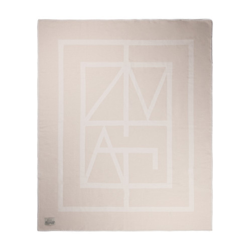 Koc VINGA Monogram Biały VG640-02 (1)