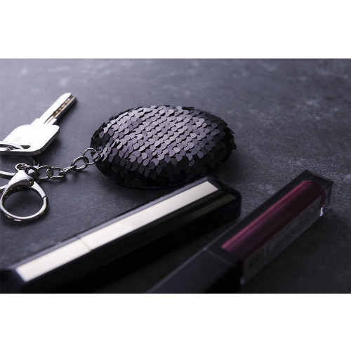 Brelok do kluczy z cekinami Srebrny V0676-32 (3)