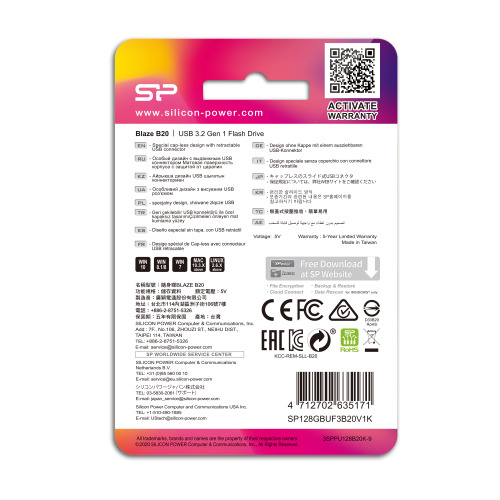 Pendrive B20, 128GB 3.0 Silicon Power Czarny EG 812003 16GB (1)