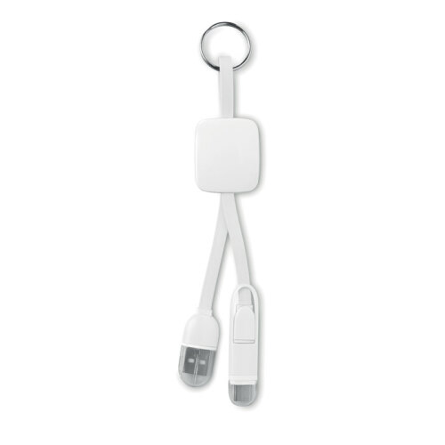 Brelok USB typ C biały MO8887-06 
