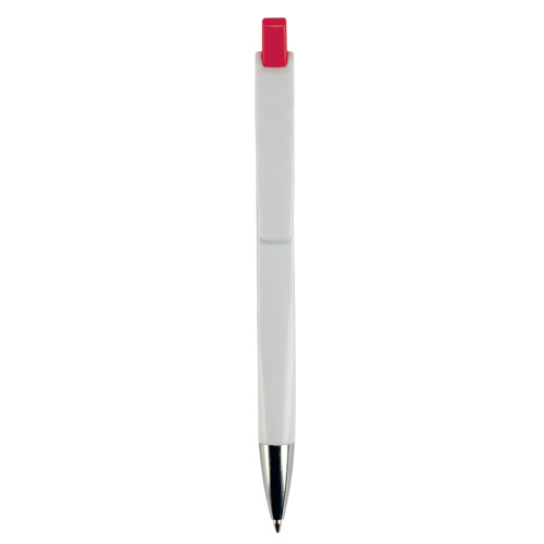 Długopis RIva w mocnym kolorze Biały / czerwony LT80835-N0121 (3)