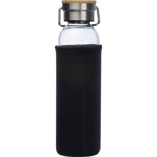 Butelka szklana z pokrowcem 600 ml RAMONA Czarny 6318103 (5)