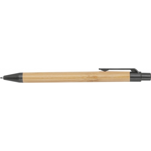 Długopis bambusowy Halle czarny 321103 (1)