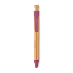 Długopis bambusowy czerwony