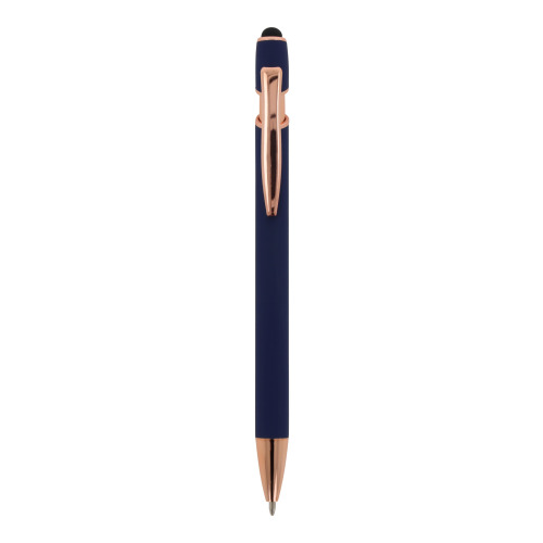 Ballpen Paris Deluxe Metal Rubberised Ciemnoniebieski LT87783-N0010 (2)