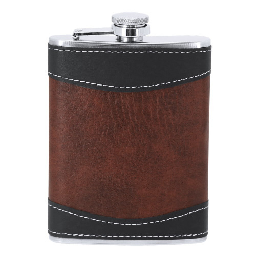 Zestaw upominkowy, piersiówka 175 ml, kieliszek 30 ml, szachy, karty oraz kości do gry Beżowy VA374-20 (8)