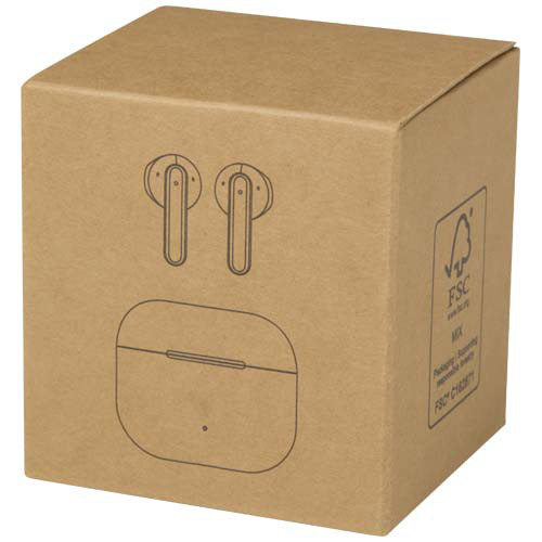 Altais zestaw słuchawkowy True Wireless z technologią Bluetooth® z tworzyw sztucznych pochodzących z recyklingu Biały 12448101 (2)