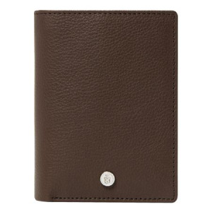 Etui na karty Button Brown