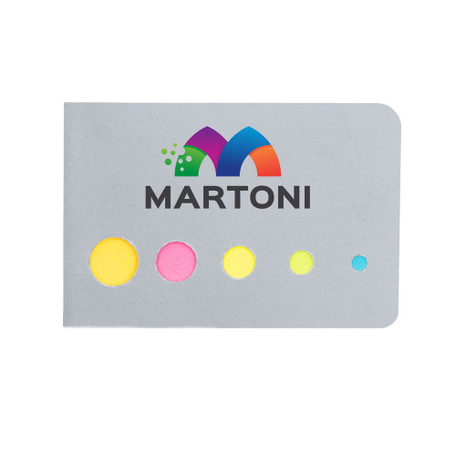 Zestaw do notatek, karteczki samoprzylepne | Braeden Srebrny V2570-32 (2)